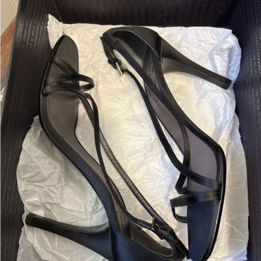 Authentic Prada Black Strappy Heels - Picture 10 of 11